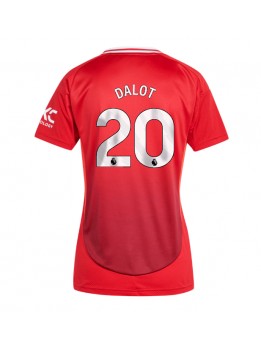 Manchester United Diogo Dalot #20 Heimtrikot für Frauen 2024-25 Kurzarm